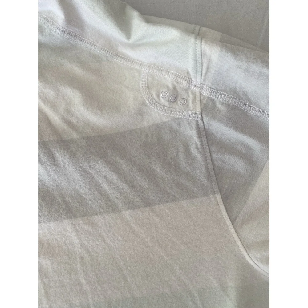 Jordan Brand Mens 3XL Short Sleeve Polo Shirt White Striped Logo